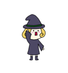 [アレンジ用]丸顔魔女（四女）ハロウィン（個別スタンプ：19）
