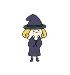 [アレンジ用]丸顔魔女（四女）ハロウィン（個別スタンプ：21）
