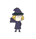 [アレンジ用]丸顔魔女（四女）ハロウィン（個別スタンプ：22）