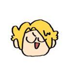 上鳴の顔スタンプ（個別スタンプ：18）