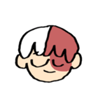 轟くんの顔スタンプ（個別スタンプ：1）