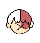 轟くんの顔スタンプ（個別スタンプ：23）