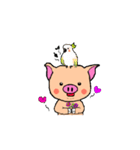 動くブタちゃん使えるスタンプ（個別スタンプ：2）