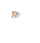 動くお化けクマ（個別スタンプ：1）