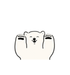 うごく！シロクマシンプル 働くシロクマ（個別スタンプ：17）
