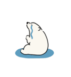 うごく！シロクマシンプル 働くシロクマ（個別スタンプ：19）