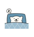 うごく！シロクマシンプル 働くシロクマ（個別スタンプ：24）