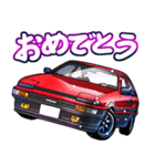 車(走り屋02)クルマバイクシリーズ（個別スタンプ：1）