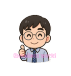 Dr. Sam オフィス - 英語（個別スタンプ：1）