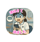 看護学生のあるある（その5）（個別スタンプ：13）