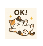 ゆるっと可愛い猫たちのスタンプ（個別スタンプ：1）
