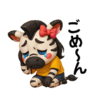 アニマルズ☆リアクション【3D×デカ文字】（個別スタンプ：24）