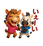 アニマルズ☆リアクション【3D×デカ文字】（個別スタンプ：31）