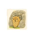 ナキウサギちゃん1（北海道 高山植物編)（個別スタンプ：3）