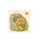 ナキウサギちゃん1（北海道 高山植物編)（個別スタンプ：7）