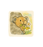 ナキウサギちゃん1（北海道 高山植物編)（個別スタンプ：14）