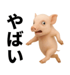 ミニブタの日常スタンプ（個別スタンプ：17）