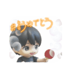 人形風のかわいい卓球少年（個別スタンプ：4）