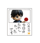 人形風のかわいい卓球少年（個別スタンプ：9）