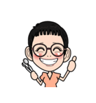 おかもとこどもおとな歯科2025（個別スタンプ：1）