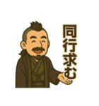 着物おじさま×釣り道スタンプ（個別スタンプ：1）