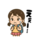 学校や習い事に通う女の子。（個別スタンプ：26）