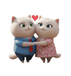 まんまる顔の猫様（個別スタンプ：14）