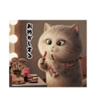 まんまる顔の猫様（個別スタンプ：18）