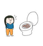 ふうかちゃんうんこでない（個別スタンプ：3）