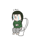ふうかちゃんうんこでない（個別スタンプ：5）