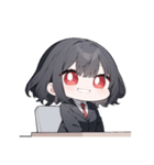 感情迷子のOLちゃん(SDキャラ)（個別スタンプ：25）