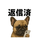 リアルすぎ！フレンチブルドッグのLINE（個別スタンプ：5）