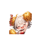 がんばれ！ちあちあガール（個別スタンプ：1）