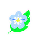 ネモフィラフラワースタンプ（個別スタンプ：4）
