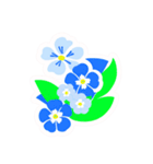 ネモフィラフラワースタンプ（個別スタンプ：6）
