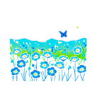 ネモフィラフラワースタンプ（個別スタンプ：7）