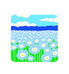 ネモフィラフラワースタンプ（個別スタンプ：8）