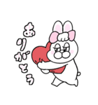 家族で使える！ぶりぶりうさぎ（個別スタンプ：12）