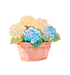 あじさいお花スタンプ2（個別スタンプ：2）