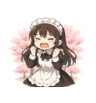 メイドと桜のスタンプ@SFW（個別スタンプ：11）