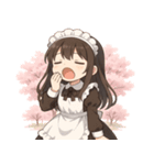 メイドと桜のスタンプ@SFW（個別スタンプ：12）