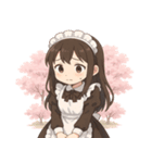 メイドと桜のスタンプ@SFW（個別スタンプ：14）