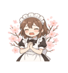 メイドと桜のスタンプ@SFW（個別スタンプ：20）