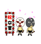 【再販】奮闘マスクマン13 季節の挨拶（個別スタンプ：16）