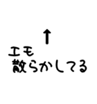 ↑矢印で推しを伝えるスタンプ2（個別スタンプ：37）