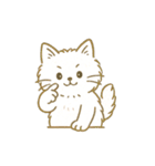 使いやすいもふもふした猫（個別スタンプ：8）