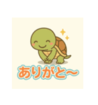 悲しむカメとごめんね（個別スタンプ：3）