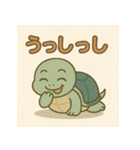 悲しむカメとごめんね（個別スタンプ：5）