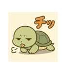 悲しむカメとごめんね（個別スタンプ：22）