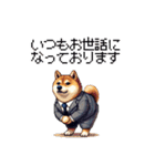 社畜太っちょ柴犬 厳しい社会の敬語多め（個別スタンプ：1）